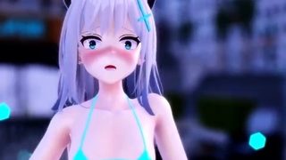 Hentai chick enjoys anal sex at the gym