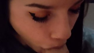 Czech amateur blowjob and fucking POV in public